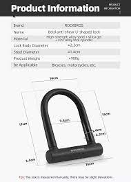 U lock negro RKS610-BK