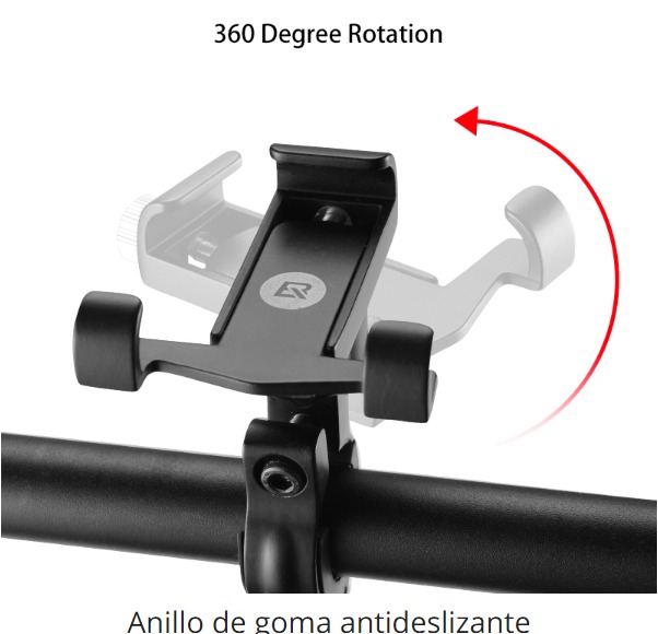 Portacelular de aluminio D-S101BK