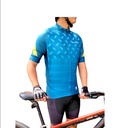 Jersey de Ciclismo Azul Acero con figuras Rebusbike Varón - JCAARBV-L