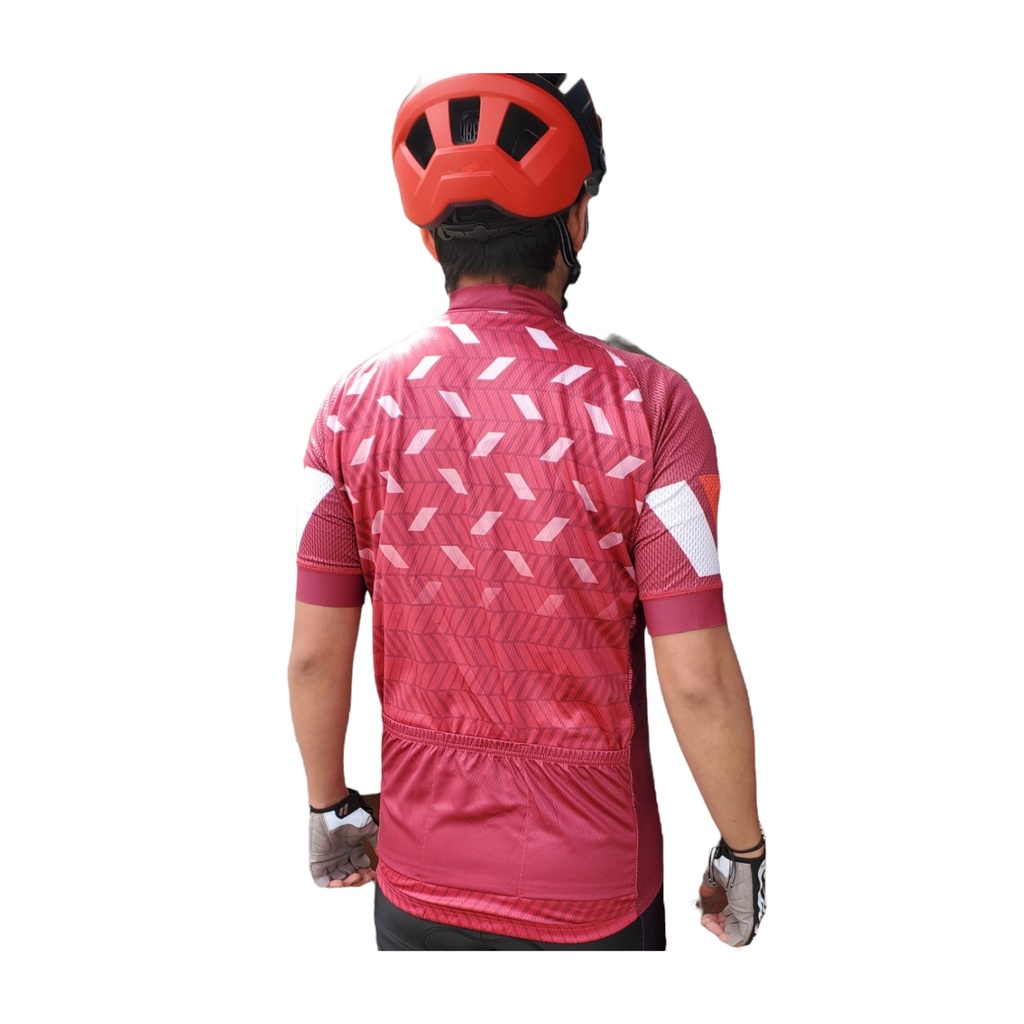 Jersey de Ciclismo Guinda con figuras Rebusbike Varón - JCGRBV-L