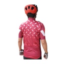 Jersey de Ciclismo Guinda con figuras Rebusbike Varón - JCGRBV-L