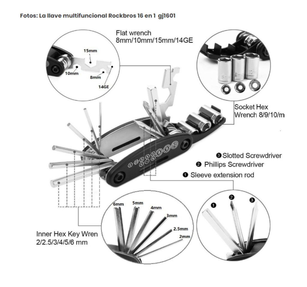 Kit multiherramienta GJ1601