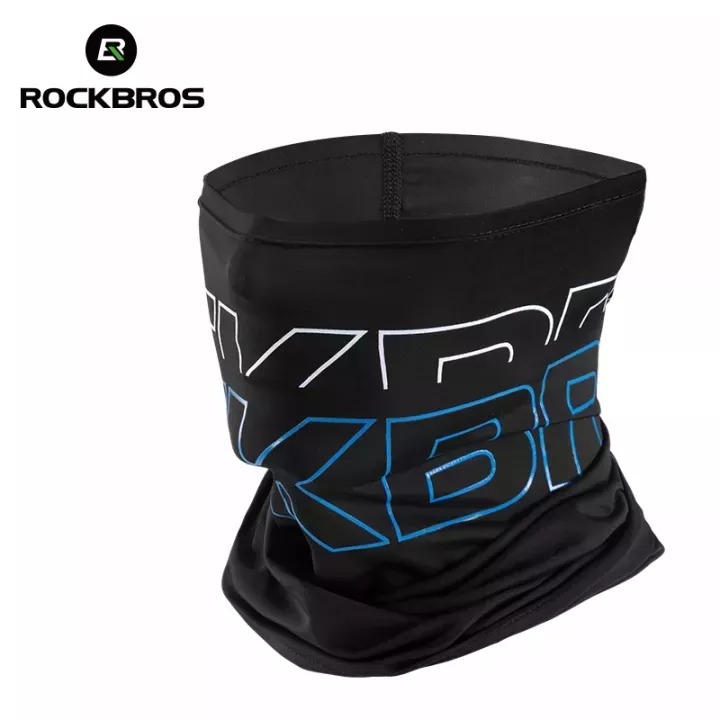 Bandana negra con logo azul LF8049-1