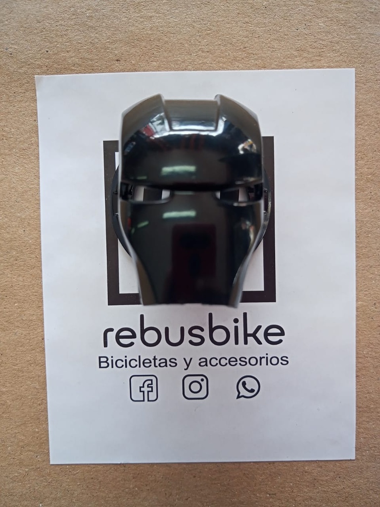 Emblema Iron man negro RB-B37