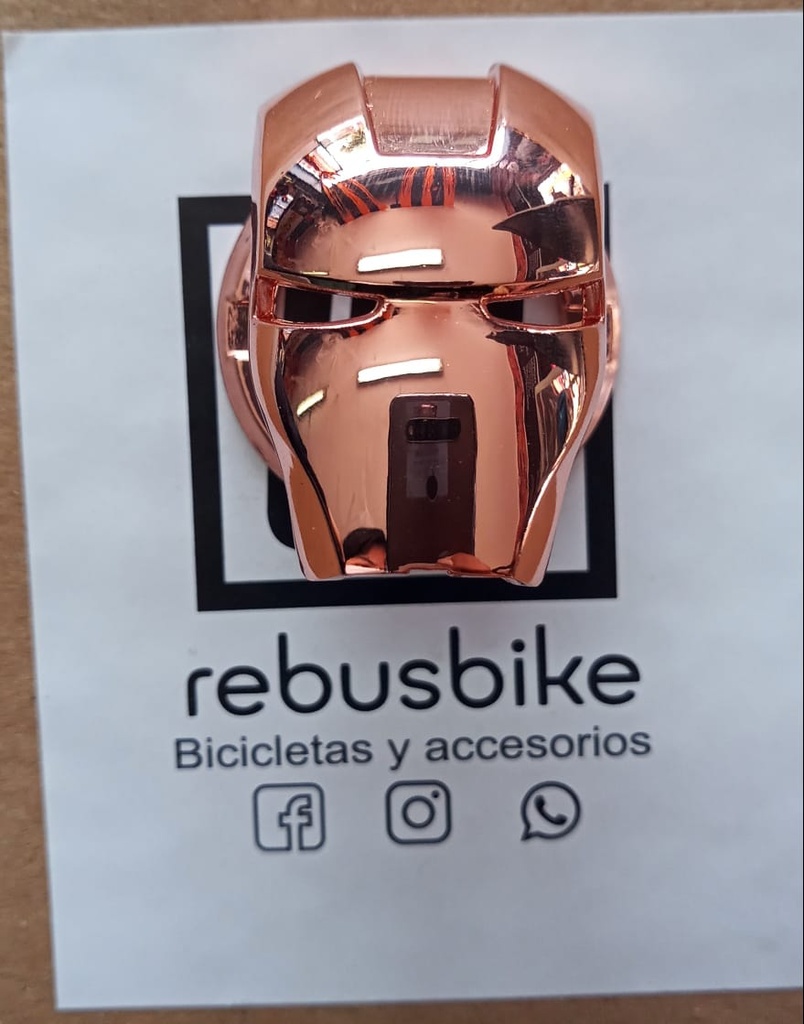 Emblema Iron man oro rosa RB-B25