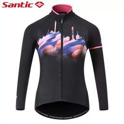 [L0C01114-L] Casaca Sigato negro/rosa SANTIC L0C01114-L