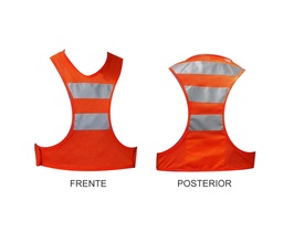 [CHNAS] Chaleco reflectivo ajustable naranja talla S CHNA-S