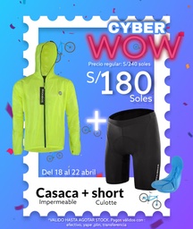 [PACK014] Pack Cyber WOW 11 [Casaca YPY002G + Short con culotte RK1008B]